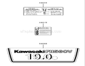 Decal Assembly Diagram and Parts List for 72202 230000001-230999999 - 2003 Toro Lawn Tractor
