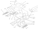 Fender and Footrest Assembly Diagram and Parts List for 72202 230000001-230999999 - 2003 Toro Lawn Tractor