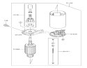 Starter Assembly Diagram and Parts List for 72202 230000001-230999999 - 2003 Toro Lawn Tractor