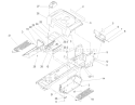 Fender and Footrest Assembly Diagram and Parts List for 72200 240000001-240999999 - 2004 Toro Lawn Tractor