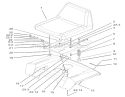 Seat Assembly Diagram and Parts List for 72201 230000001-230999999 - 2003 Toro Lawn Tractor