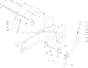 Manual Lift Lever Assembly Diagram and Parts List for 72211 240000001-240999999 - 2004 Toro Lawn Tractor