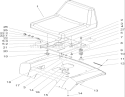Seat Assembly Diagram and Parts List for 72211 240000001-240999999 - 2004 Toro Lawn Tractor