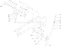 Manual Lift Lever Assembly Diagram and Parts List for 72211 260000001-260999999 - 2006 Toro Lawn Tractor