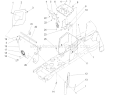 Hoodstand and Firewall Assembly Diagram and Parts List for 72200 240000001-240999999 - 2004 Toro Lawn Tractor