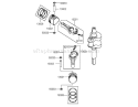 Piston/Crankshaft Assembly Diagram and Parts List for 72202 240000001-240999999 - 2004 Toro Lawn Tractor