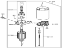 Starter Assembly Diagram and Parts List for 72202 240000001-240999999 - 2004 Toro Lawn Tractor
