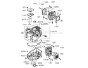 Cylinder and Crankcase Diagram and Parts List for 72202 240000001-240999999 - 2004 Toro Lawn Tractor