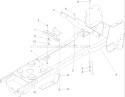 Frame Assembly Diagram and Parts List for 72212 250000001-250999999 - 2005 Toro Lawn Tractor