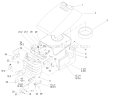 Hood and Grill Assembly Diagram and Parts List for 72212 250000001-250999999 - 2005 Toro Lawn Tractor