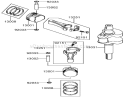 Part Location Diagram of 13001-7010 Kawasaki Piston-Engine