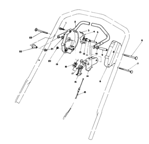 Control Assembly Diagram and Parts List for 20584 8000001 - 8999999 Toro Lawn Mower