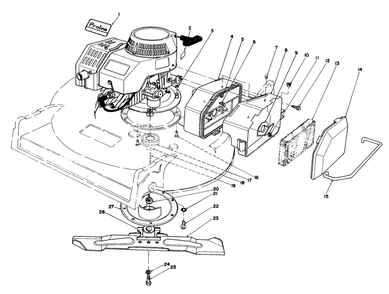 Engine Assembly Diagram and Parts List for 22035C 9000001 - 9999999 Toro Lawn Mower