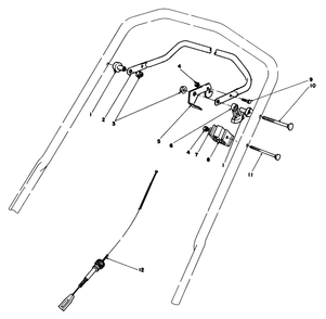 Traction Control Assembly Diagram and Parts List for 20718C 6000001 - 6999999 Toro Lawn Mower