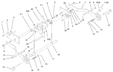 Part Location Diagram of 94-7600-03 Toro DISCONTINUED