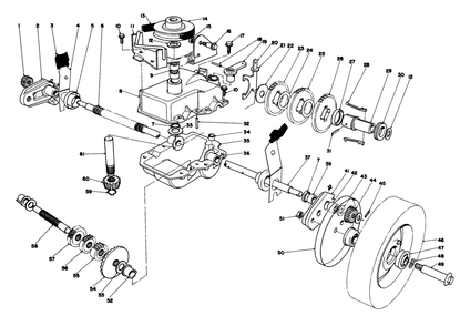 Gear Case Assembly Diagram and Parts List for 20790 9000001 - 9999999 Toro Lawn Mower