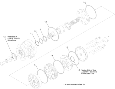 Hydraulic Motor Assembly No. 131-0652 Diagram and Parts List for 22972 404710000 - 404799999 Toro Lawn Tractor Accessories