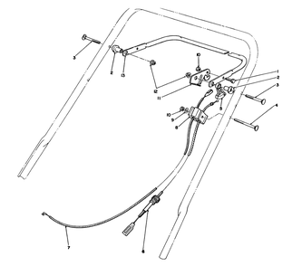 Traction Control Assembly Diagram and Parts List for 20214 1000001 - 1999999 Toro Lawn Mower