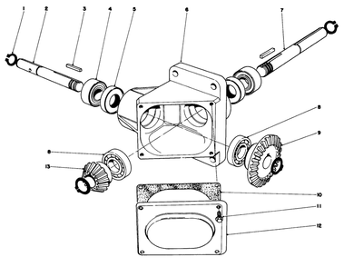 Gear Box Assembly Diagram and Parts List for 30570 90001 - 99999 Toro Snow Blower