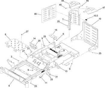 Part Location Diagram of 109-2605 Toro STOP-MOTION