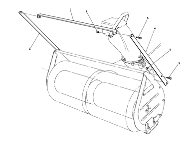 Drift Breaker Assembly No. 20-0650 (Optional) Diagram and Parts List for 57430 8000001 - 8999999 Toro Lawn Tractor