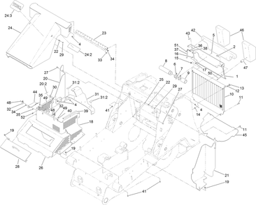 Cover And Access Panel Assembly Diagram and Parts List for 22531 400000000 - 405539999 Toro Lawn Tractor Accessories