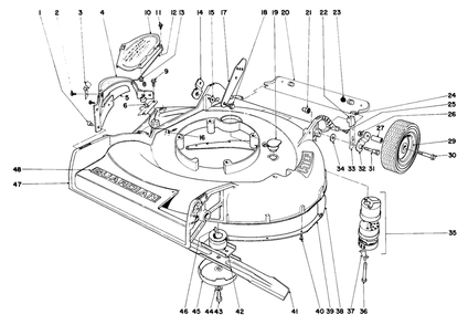 Housing Assembly Diagram and Parts List for 21172 2000001 - 2999999 Toro Lawn Mower