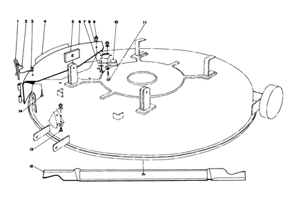 Mulcher Kit Model 59155 (Optional) Diagram and Parts List for 56138 5000001 - 5999999 Toro Lawn Tractor