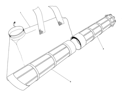 Rake-O-Vac Bagging Kit Model 51531 (Standard On Model 51545, Optional On Model 51535) Diagram and Parts List for 51535 9000001 - 9999999 Toro Leaf Blower / Vacuum