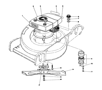 Engine Assembly Diagram and Parts List for 20762 2000001 - 2999999 Toro Lawn Mower