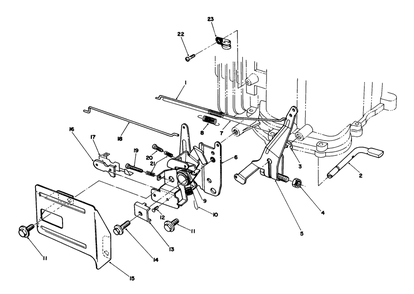 Governor Assembly Diagram and Parts List for 20628C 8000001 - 8999999 Toro Lawn Mower