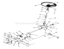 Front Axle And Steering Diagram and Parts List for 73320 3900001-3999999 - 1993 Toro Lawn Tractor