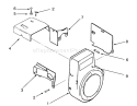Baffles And Shrouds Diagram and Parts List for 73320 3900001-3999999 - 1993 Toro Lawn Tractor