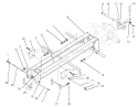 Frame & Hitches Diagram and Parts List for 73362 6900001-6999999 - 1996 Toro Lawn Tractor