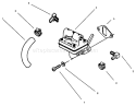 Fuel Pump Diagram and Parts List for 73363 6900001-6999999 - 1996 Toro Lawn Tractor