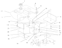 Part Location Diagram of 79-4990-01 Toro Bracket-Fender Support