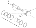 Part Location Diagram of 45-067-24 Toro Rod-Connecting STD 12hp