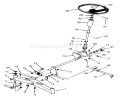 Front Axle And Steering Diagram and Parts List for 73380 3900001-3999999 - 1993 Toro Lawn Tractor