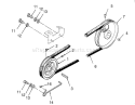 Drive Belt And Pulleys Diagram and Parts List for 73380 3900001-3999999 - 1993 Toro Lawn Tractor