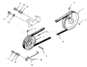 Drive Belt And Pulleys Diagram and Parts List for 73380 4900001-4999999 - 1994 Toro Lawn Tractor