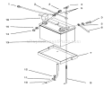 Battery Diagram and Parts List for 73380 4900001-4999999 - 1994 Toro Lawn Tractor