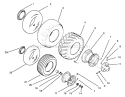 Wheels And Tires Diagram and Parts List for 73380 4900001-4999999 - 1994 Toro Lawn Tractor
