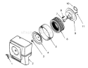 Air Intake Diagram and Parts List for 73400 3900001-3999999 - 1993 Toro Lawn Tractor