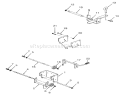 Hitches Diagram and Parts List for 73400 3900001-3999999 - 1993 Toro Lawn Tractor