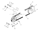 Drive Belt And Pulleys Diagram and Parts List for 73400 3900001-3999999 - 1993 Toro Lawn Tractor