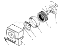 Air Intake Diagram and Parts List for 73400 4900001-4999999 - 1994 Toro Lawn Tractor