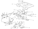 Fender And Supports Diagram and Parts List for 73401 3900001-3999999 - 1993 Toro Lawn Tractor