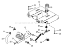 Fuel System Diagram and Parts List for 73401 3900001-3999999 - 1993 Toro Lawn Tractor