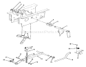 Hydrostatic Lift Linkage Diagram and Parts List for 73401 3900001-3999999 - 1993 Toro Lawn Tractor