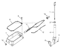 Oil Pan And Dipstick Diagram and Parts List for 73401 3900001-3999999 - 1993 Toro Lawn Tractor